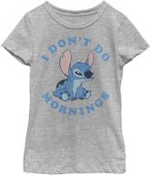 👕 дизайнерская футболка disney lilo & stitch с изображением stitch для девочек на каждый день логотип