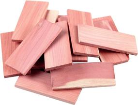 img 1 attached to Cedar Space Aromatic Red Cedar Blocks for Clothes Storage - 100% Natural Cedar Planks & Accessories, Set of 16 Pcs