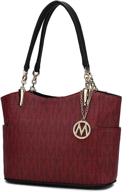 stylish mkf shoulder handbag: a must-have satchel tote for women's handbags & wallets logo