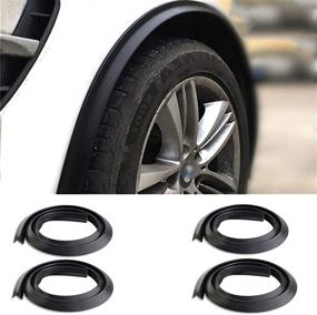 img 4 attached to Enhance Your Car's Style and Protection with 1.5m Universal 🚗 Car Wheel Fender Extension Moulding Flares - Pack of 4 Pcs