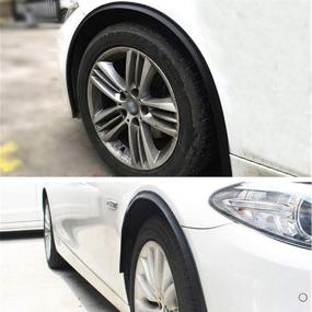 img 2 attached to Enhance Your Car's Style and Protection with 1.5m Universal 🚗 Car Wheel Fender Extension Moulding Flares - Pack of 4 Pcs