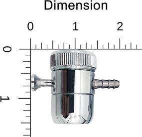 img 1 attached to 💧 Avalon 2052-1 Faucet Aerator Water Filter Adapter: Barb Size Convertibility, Polished Chrome Finish