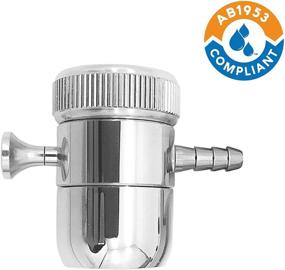 img 2 attached to 💧 Avalon 2052-1 Faucet Aerator Water Filter Adapter: Barb Size Convertibility, Polished Chrome Finish