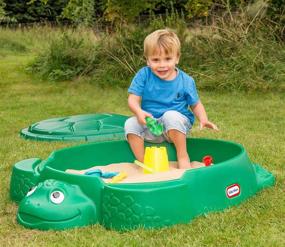 img 1 attached to 🐢 Little Tikes Turtle Sandbox - 632884