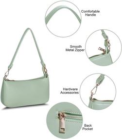 img 1 attached to NIUEIMEE ZHOU Genuine Leather Shoulder Women's Handbags & Wallets for Clutches & Evening Bags