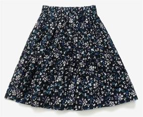 img 1 attached to 🌸 SOLOCOTE Summer Floral Casual Elastic Girls' Skirts & Skorts