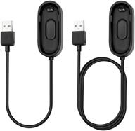 🔌 кабель для зарядки miphee 2-pack для mi band 4 usb charging xiaomi 4 smartwatch: компактное и универсальное решение для зарядки логотип