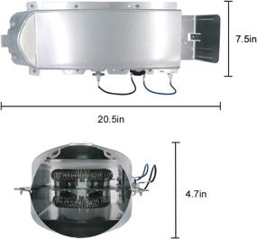 img 2 attached to DC97-14486A Dryer Heating Element Assembly Replacement Part for Samsung & Kenmore - Replaces DC97-14486D DC9714486A AP4342351 DC97-08891A 1795935 EAP2432265 PS2432265 (with DC96-00887A & DC47-00018A)