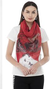 img 1 attached to 🧣 Luxurious Cashmere Feel Wool Silk Blend Scarf: Merino Wool Stole, Linen Shawl Wrap - Pashmina Scarf for Women and Men