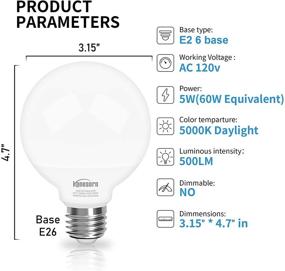 img 2 attached to 💡 Daylight Bathroom Honesorn Equivalent Non-Dimmable - The Perfect Lighting Solution