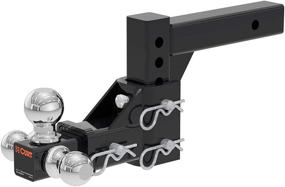 img 4 attached to 🚚 CURT 45799 Adjustable Trailer Hitch Ball Mount for 2-Inch Receiver - 5-3/4-Inch Drop - 1-7/8, 2, 2-5/16-Inch Balls - 10,000 lbs Capacity