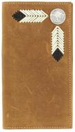 vintage-style western buffalo nickel distressed wallet logo