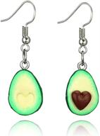 🥑 smalllove handmade avocado bff friendship earrings | cute heart-shaped green fruit charm jewelry for women & girls | miniature nucleus | perfect gifts logo