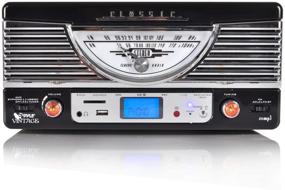 img 3 attached to 🎵 Pyle Vintage Turntable - Retro Vinyl Stereo System with Bluetooth, USB Reader, SD Card Slot and 3-Inch Speakers - Convert Audio Files to MP3 with Remote and LCD Display (PTR8UBTBK)