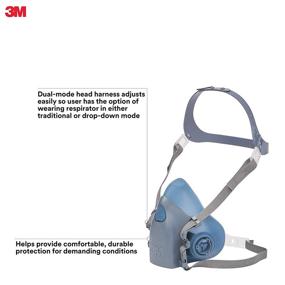 img 3 attached to 🔒 Ultimate Respiratory Protection: 3M Facepiece Respirator Unleashed