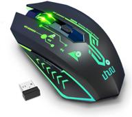 🖱 uhuru wm-02z wireless mouse with 2.4g connectivity, rechargeable battery, 6 programmable buttons, 5 dpi adjustment levels (up to 4800dpi), and 7 vibrant led lights – ideal for notebook, pc, computer, mac логотип