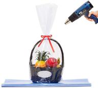 🎁 lazyme clear basket cellophane bags: shrink wrap bags for stunning gift and easter baskets (10 pcs), 18x24 inch logo