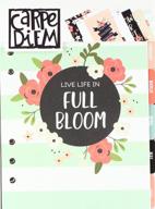 🌸 carpe diem a5 bloom monthly planner inserts by simple stories: organize your schedule in style! logo