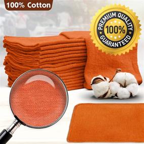 img 1 attached to 🔧 Top-Quality Auto-Mechanic Shop Towels 100 Pack: Commercial Grade, 100% Cotton, Perfect for Garage, Auto Body Shop & Bar Mop (14x14 inches)