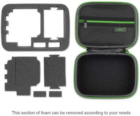 img 1 attached to 🎒 GoPro Hero 10/9/8, Hero 7 Black,6,5, 4, Black, Silver, 3+, 3,Hero(2018) Carrying Case and Accessories Storage Solution - HSU Protective Security Bag with Upgraded Interior Foam