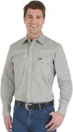 👔 premium performance workshirt for men - wrangler solid clothing and shirts logo