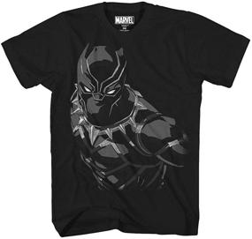 img 1 attached to 🐾 Marvel Black Panther Boys' Panther Creep Tee, Black: Unleash Your Inner Superhero!