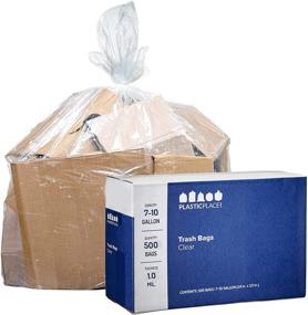 img 3 attached to Plasticplace W8LDC Clear Trash Bags, 24 x 23,500 - Optimize Your Search