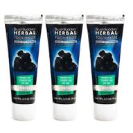 herbal activated charcoal whitening toothpaste logo