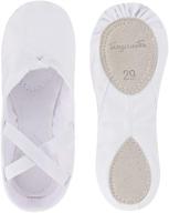 tanzmuster girls' ballet shoes: material girls' shoes and athletic footwear logo