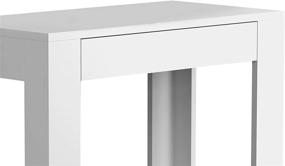 img 1 attached to Modern and Functional Safdie &amp; Co. White Accent End Table with Drawer - A Practical Addition to Any Living Space