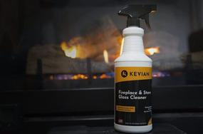 img 1 attached to Kevian Fireplace & Stove Glass Cleaner Kit - Powerful Glass Cleaner for Soot, Creosote, Smoke, and More - Includes Reusable Sponge and Terry Cloth Towel for Efficient All-in-One Cleaning, 32oz Kit