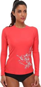 img 4 attached to 🌺 Floral Rashguard Swimwear: Beautyin Women's Clothing in Swimsuits & Cover Ups