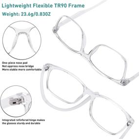 img 1 attached to Blocking Glasses Lightweight Computer Non Prescription Computer Accessories & Peripherals