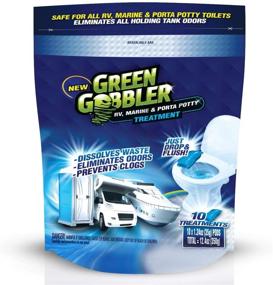 img 4 attached to Green Gobbler Holding Tank Deodorizer and Treatment: Powerful RV & Marine Potty Solution to Prevent Clogs & Waste Build-Up - 10 Pod Pouch