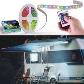 img 4 attached to 🏕️ LATCH.IT RV Awning LED Lights 2021 V2.0 DIY Kit 12-Foot , Waterproof IP68, Complete RV LED Awning Light Kit for Campers - The Ultimate Choice in the Market!