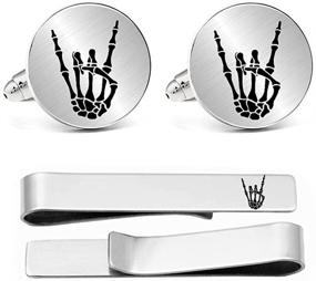 img 2 attached to Kooer Cufflinks Personalized Stainless Steel Cufflinks
