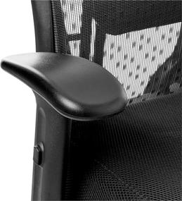 img 1 attached to 🪑 SPACE Seating Deluxe AirGrid Managers Chair with 2-to-1 Synchro Tilt Control and Cantilever Arms - Latte