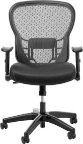 img 3 attached to 🪑 SPACE Seating Deluxe AirGrid Managers Chair with 2-to-1 Synchro Tilt Control and Cantilever Arms - Latte