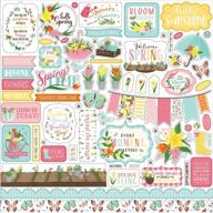 🌸 echo park paper company i love spring element sticker paper: vibrant colors for scrapbooking and crafts logo