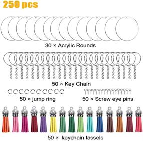 img 3 attached to Acrylic Keychain Ornaments Tassels Crafting Beading & Jewelry Making for Jewelry Findings