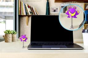 img 3 attached to 🐸 Purple Frog Car Antenna Topper & Mirror Dangler by Tenna Tops - High-Performance Auto Accessory with Desktop Bobble Buddy
