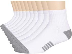img 4 attached to 🧦 Cushioned Quarter Eallco Cotton Athletic Socks: Maximum Comfort for Active Lifestyle