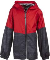 🧥 stay stylish and protected: arctic quest colorblock windbreaker for boys in jackets & coats logo