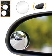 🔍 halo circle blindspot mirror by safe view - safer lane changes, frameless hd glass, convex for car side mirrors, easy installation (2" diameter) (2 pack) logo