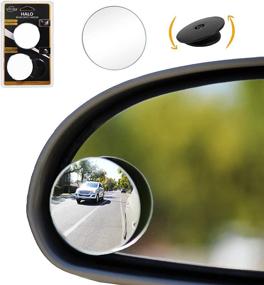 img 4 attached to 🔍 Halo Circle Blindspot Mirror by Safe View - Safer Lane Changes, Frameless HD Glass, Convex for Car Side Mirrors, Easy Installation (2" Diameter) (2 Pack)