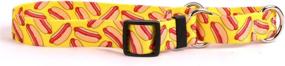 img 1 attached to 🐕 SEO-Optimized: Yellow Dog Design Martingale Slip Collar from Doggie Delights Collection