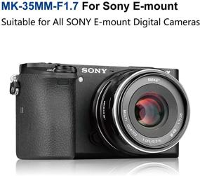 img 1 attached to 📷 Meike 35mm F1.7 Manual Focus Prime Lens for Sony E-Mount Mirrorless Cameras (APS-C): NEX 3, 3N, 5, 5T, 5R, 6, 7, A6600, A6400, A5000, A5100, A6000, A6100, A6300, A6500, A3000
