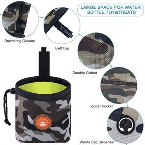 img 2 attached to 🐶 Manzia Small Dog Treat Pouch: Convenient Training Pouch with Kibble Storage & Poop Bag Dispenser