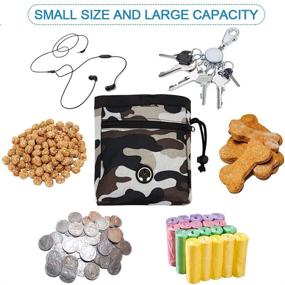 img 1 attached to 🐶 Manzia Small Dog Treat Pouch: Convenient Training Pouch with Kibble Storage & Poop Bag Dispenser