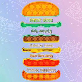 img 1 attached to 🍔 I-Techjoy Popping Sensory Children Hamburger: A Fun and Stimulating Toy for Kids!